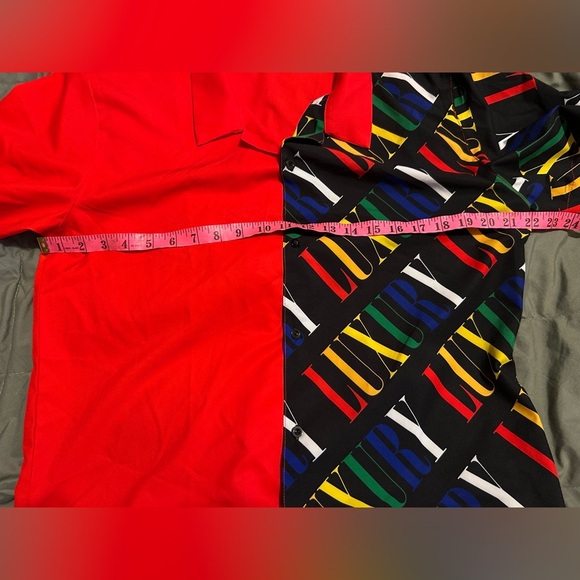 Fashion Nova Red Casual Button Down Shirt - Picture 4 of 5